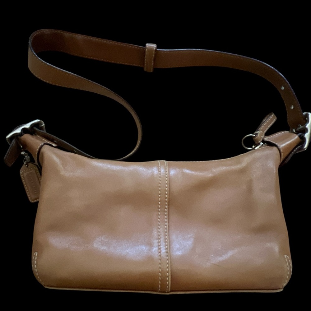 Vintage Coach Baguette Small Bag Camel
